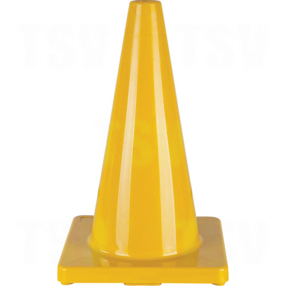 Cône de signalisation coloré, 18 po, jaune