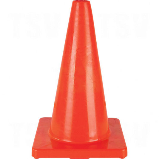 Cône de signalisation coloré, 18 po, orange