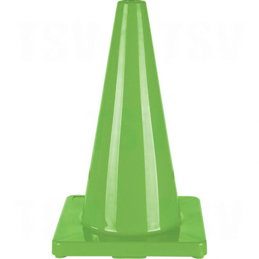Cône de signalisation coloré, 18 po, vert