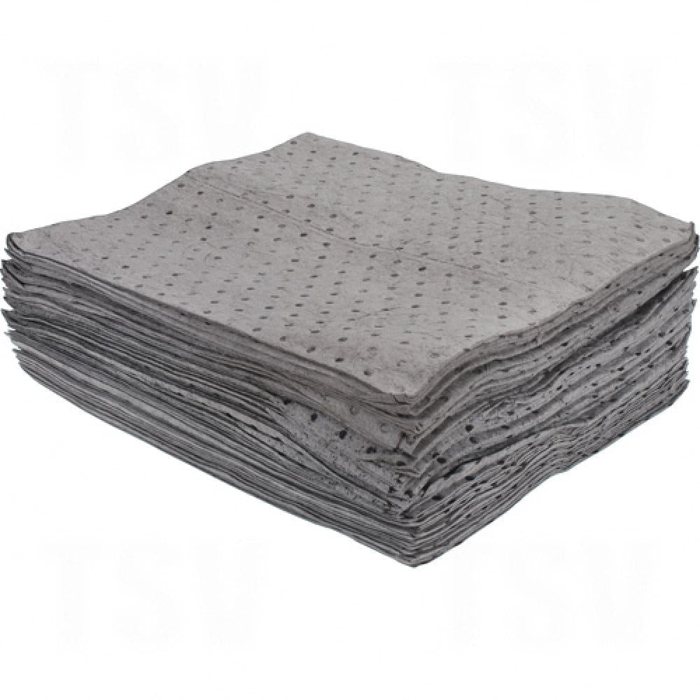 Tampons absorbants collés, universels, 15" x 17", capacité d'absorption de 15 gal.