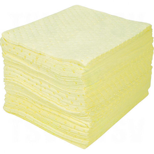 Bonded Sorbent Pads, Hazmat, 15" x 18", 30 gal. Absorbancy, 100/pk