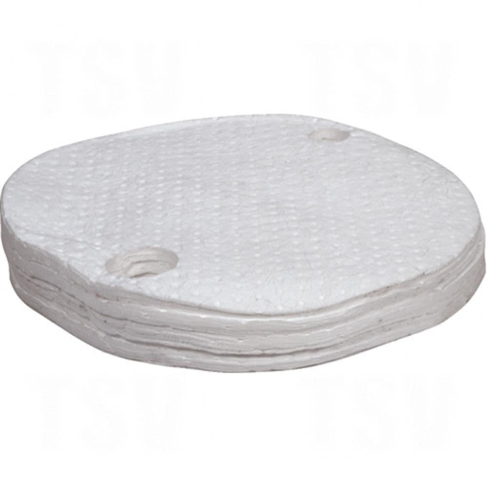 Tampons absorbants pour couvercle de baril, huile uniquement, 25/pqt
