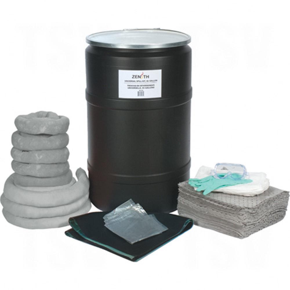 Kit anti-déversement, universel, fût noir, capacité d'absorption de 55 gal US