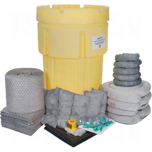 Kit anti-déversement de grande capacité, universel, tambour, capacité d'absorption de 95 gal US