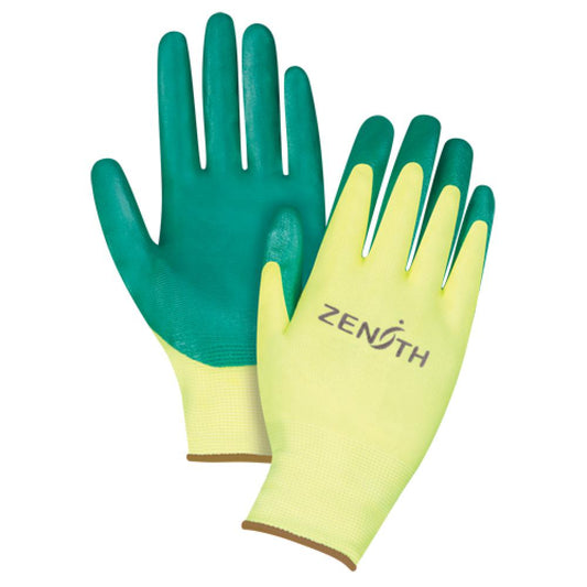 ZX-3 Premium Gloves, 9/Large, Nitrile Coating, 15 Gauge, Nylon Shel