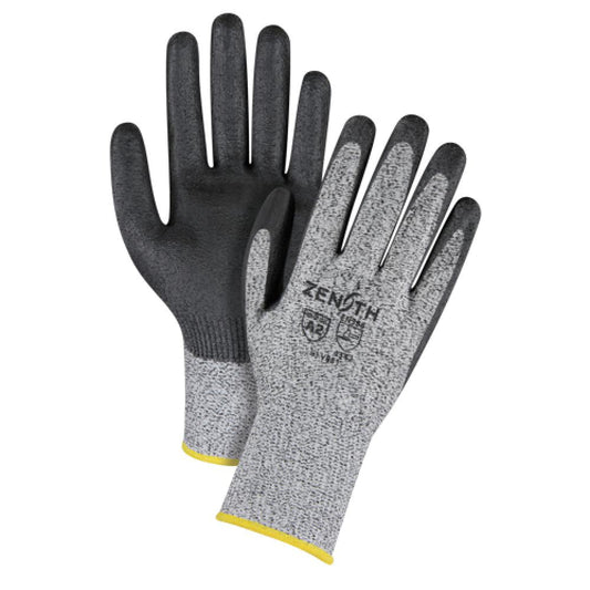 Seamless Stretch Cut-Resistant Gloves, Size X-Large/10, 13 Gauge, Polyurethane Coated, HPPE Shell, ANSI/ISEA 105 Level 2/EN 388 Level 3