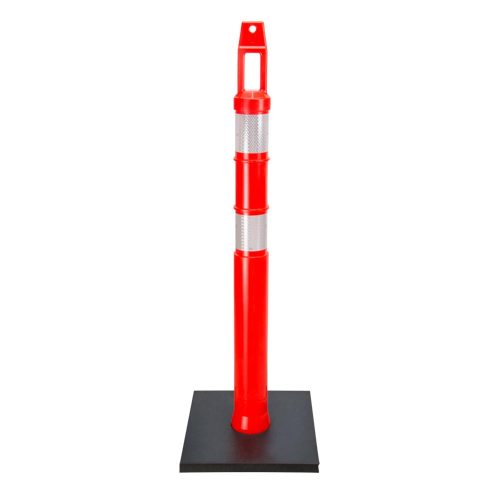 Poteau délinéateur de qualité supérieure, 42 po de hauteur, orange