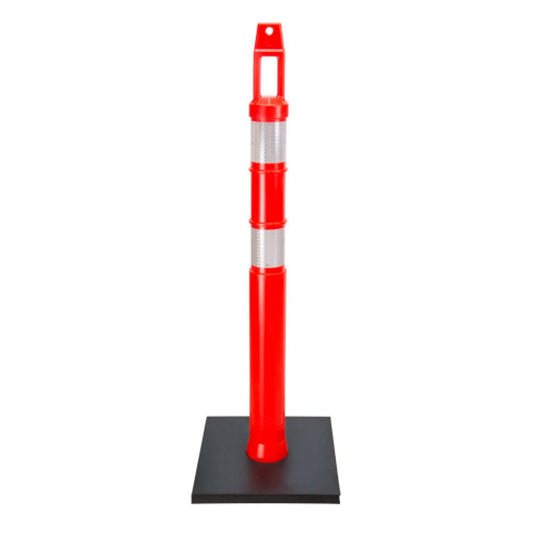 Poteau délinéateur de qualité supérieure, 42 po de hauteur, orange