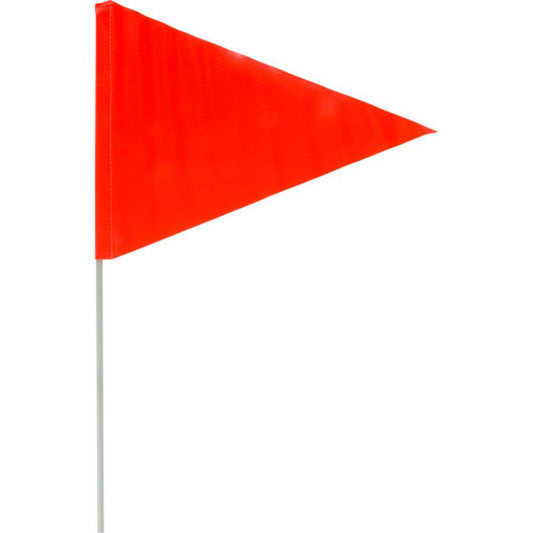 Drapeau de neige, rouge, 6 pi de hauteur