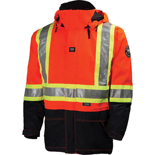 Veste Potsdam 3-en-1 bandes 4" orange/marine taille 3XL