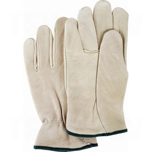 Gants de conduite ajustés, taille M, paume en cuir de vachette pleine fleur
