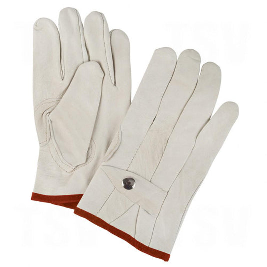 Gants de cordage pour travaux standard, taille S, paume en cuir de vachette pleine fleur