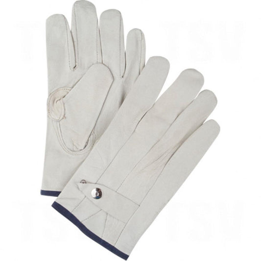 Gants de cordeur pour travaux standard, taille XL, paume en cuir de vachette pleine fleur