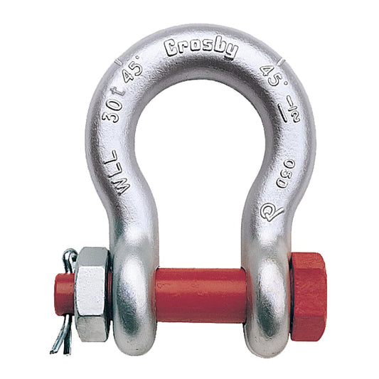 Crosby® G-2140 Alloy Bolt Type Anchor Shackles, Forged Steel, 1-1/2"