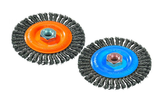 Stringer Bead Brush With Knot-twisted Wires, 6 In. X 5/8in.-11 In. X 1/4 In. Wire: .020in.