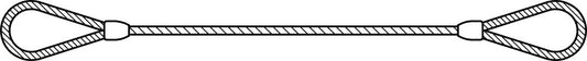 Cable Sling Eye to Eye 1-1/4" x 6'