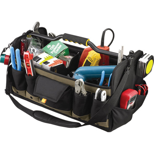 Kuny's Leather Open Top 20" Soft Side Toolbox, 27 Pockets