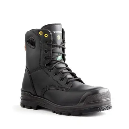 Bottes de travail Terra Argo 8" sans métal, noires, pointure 8,5