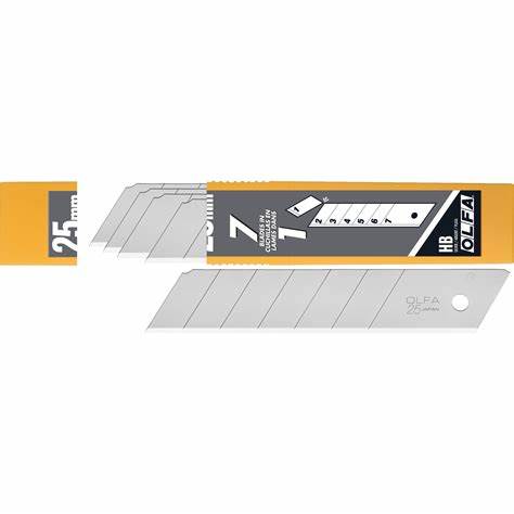 OLFA HB-20B Extra Heavy-Duty Snap-Off Blades – 25mm – Pack of 20