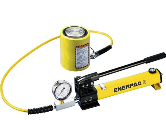 Enerpac, Hydraulic Cylinder and Hand Pump Set, 50 Ton, 2.38" Stroke, 10,000 PSI