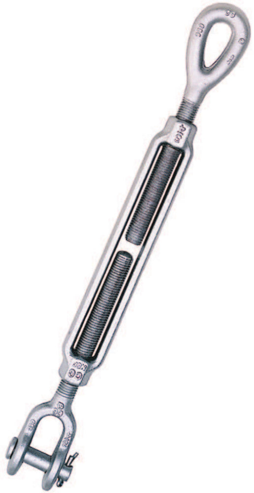 Crosby® HG-227 Jaw & Eye Turnbuckle, Forged Steel, 3/4" x 12"