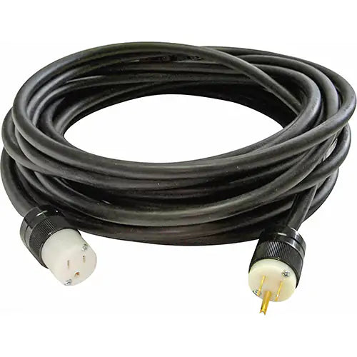 Heavy-Duty Neoprene Extension Cords, Indoor/Outdoor, SOOW, 14/3 AWG, 15 A, 50'