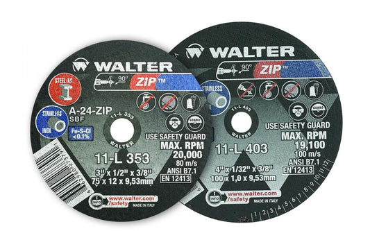 Roue zip c/o, 3 x 1/16 x 1/4".